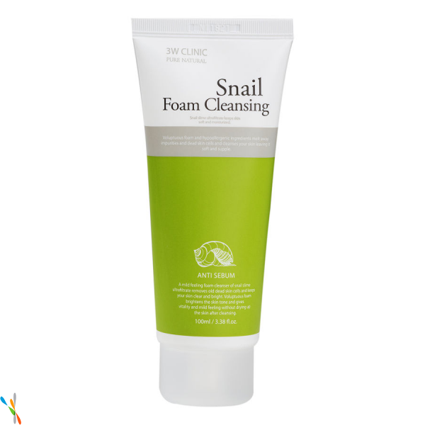 3W CLINIC
Snail Foam Cleansing
Пенка для умывания с
экстрактом слизи улитки
туба 100 мл. 3W CLINIC
Snail Foam Cleansing
Пенка для умывания с
экстрактом слизи улитки
туба 100 мл.